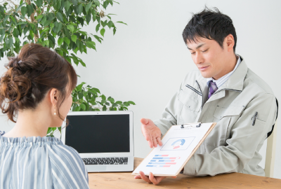 お見積書のご提出と工事方法のご説明